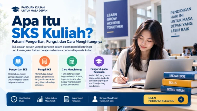 Apa Itu SKS Kuliah? Pengertian, Fungsi, dan Cara Memahami Beban Studi Mahasiswa