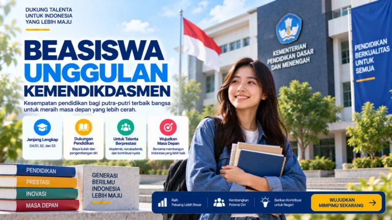 Beasiswa Unggulan Kemendikdasmen 2026: Syarat, Jenjang, dan Cara Mendaftar