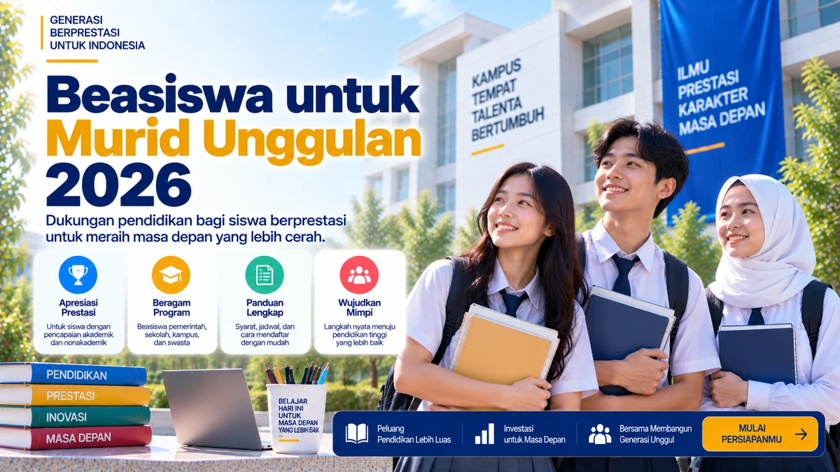 Beasiswa untuk Murid Unggulan 2026: Pilihan Program dan Cara Mendapatkannya