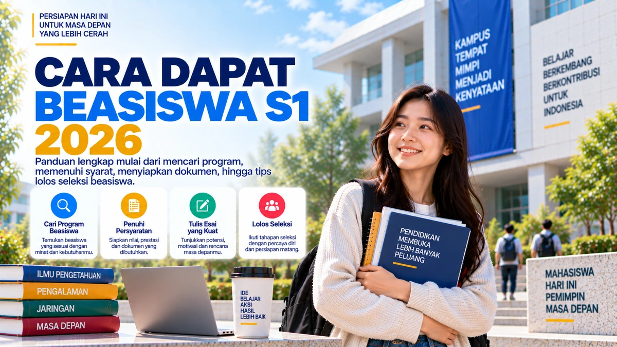 Cara Dapat Beasiswa S1 2026: Panduan dari Persiapan hingga Lolos Seleksi