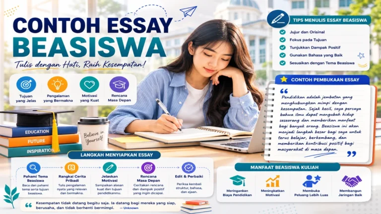 Contoh Essay Beasiswa yang Baik: Struktur, Cara Menulis, dan Tips agar Lebih Personal