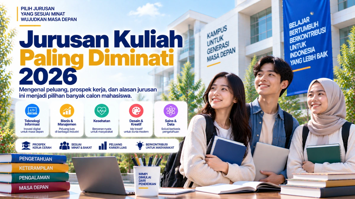 Jurusan Kuliah Paling Diminati 2026 dan Prospek Kerjanya di Masa Depan