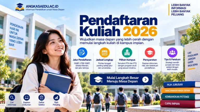 Pendaftaran Kuliah 2026: Jadwal, Jalur Masuk, Syarat, dan Cara Daftar