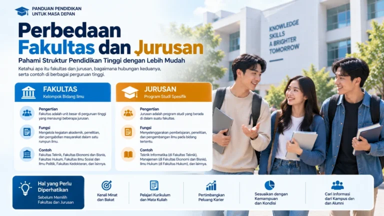 Perbedaan Fakultas dan Jurusan: Pengertian, Fungsi, dan Contohnya di Perguruan Tinggi