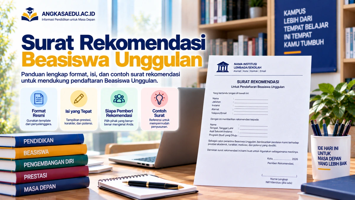 Surat Rekomendasi Beasiswa Unggulan: Cara Meminta, Format, dan Contohnya