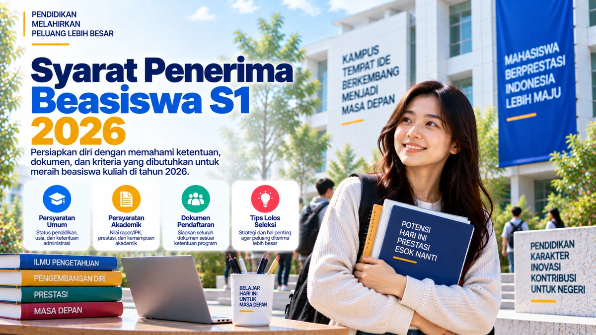 Syarat Penerima Beasiswa S1 2026: Kriteria, Dokumen, dan Persiapan Pendaftaran